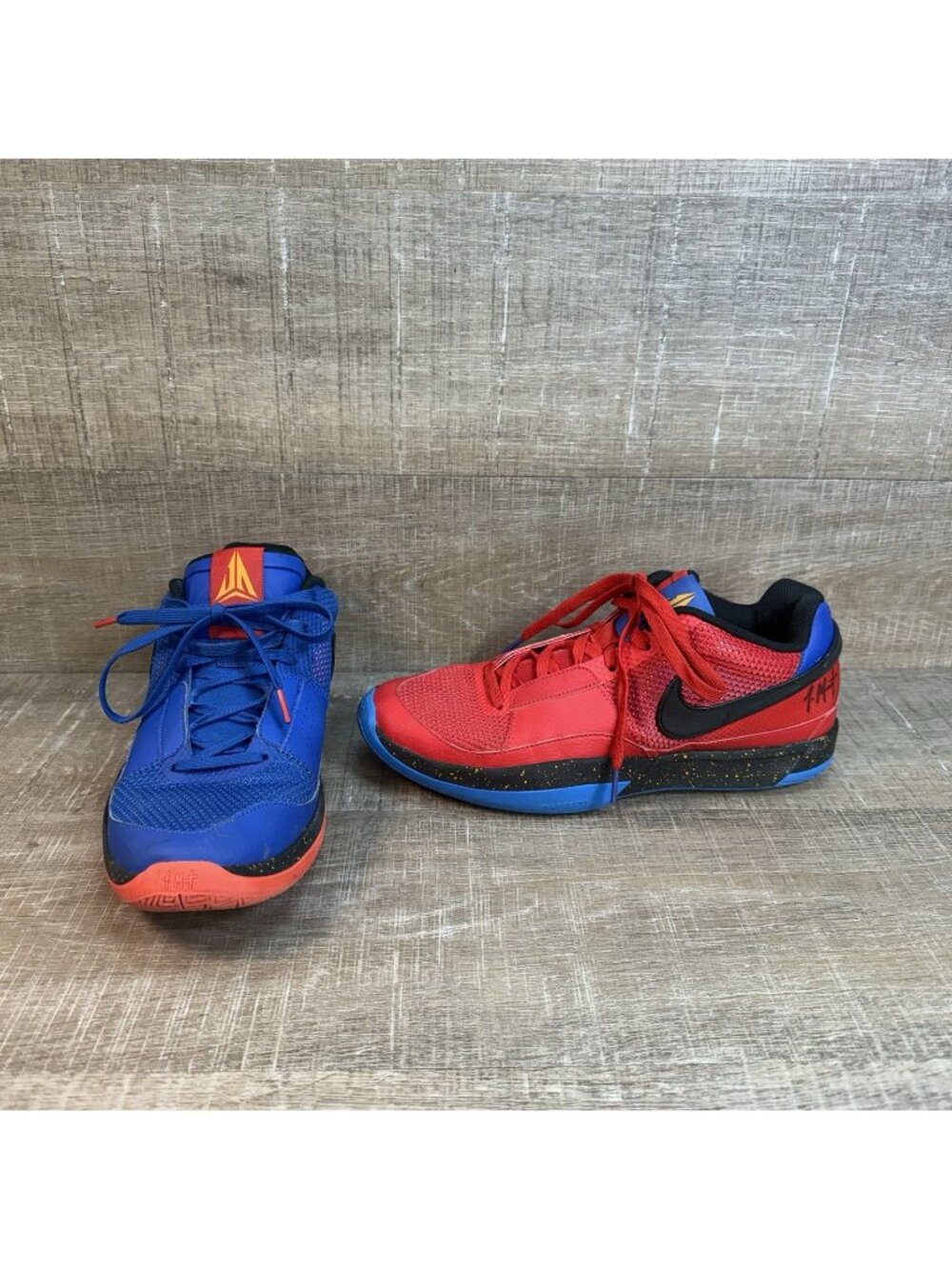 Nike Ja 1 Hunger Mens Size 11 Blue Black Red Basketball Running Shoes Sneakers